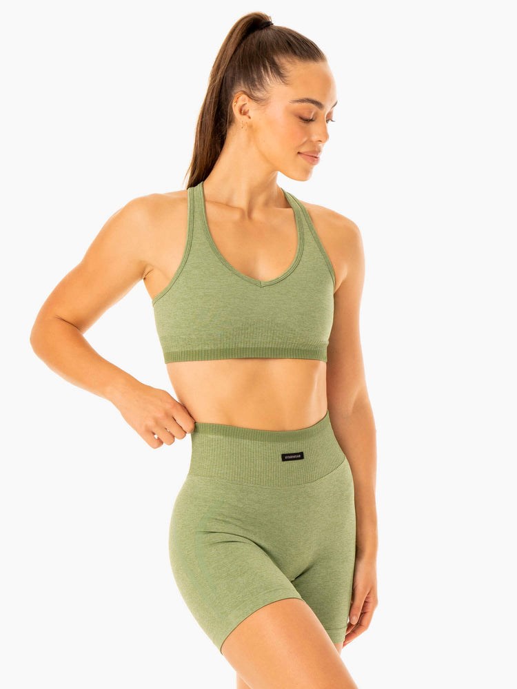 Ryderwear Excel Seamless Sports Bra Gröna | FZU-037298