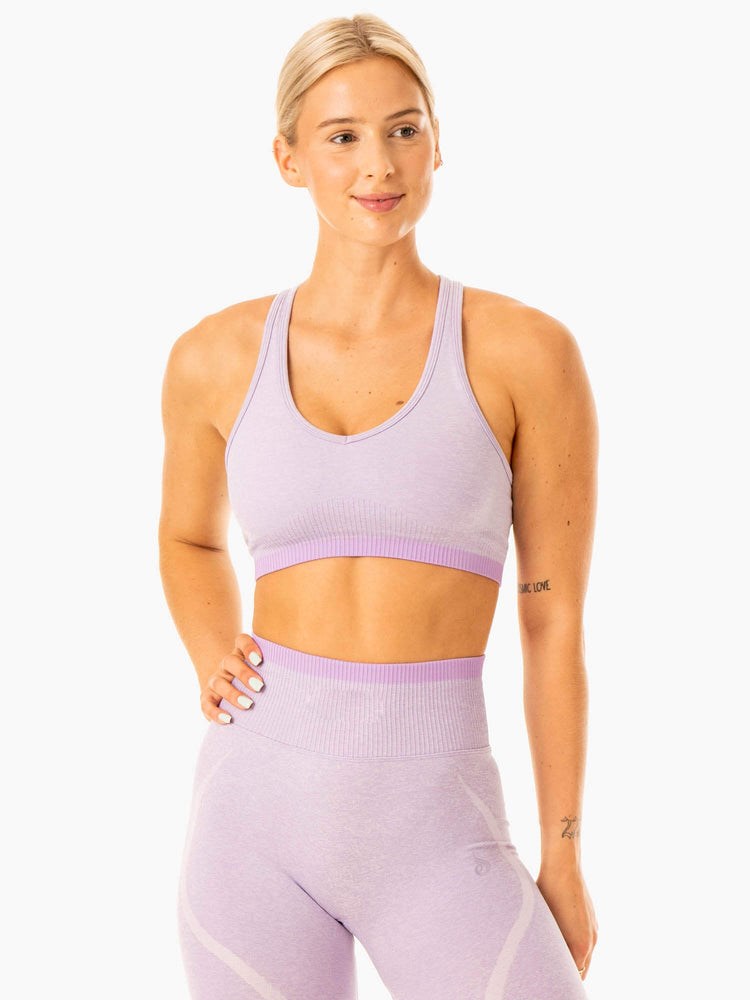 Ryderwear Excel Seamless Sports Bra Lavendel | TVC-152396