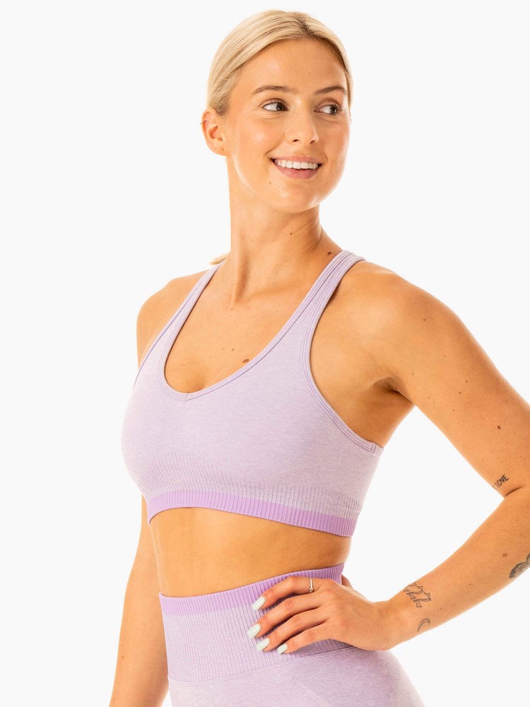 Ryderwear Excel Seamless Sports Bra Lavendel | TVC-152396