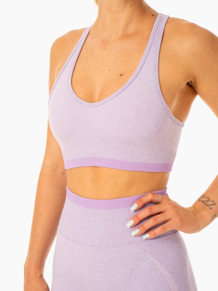 Ryderwear Excel Seamless Sports Bra Lavendel | TVC-152396