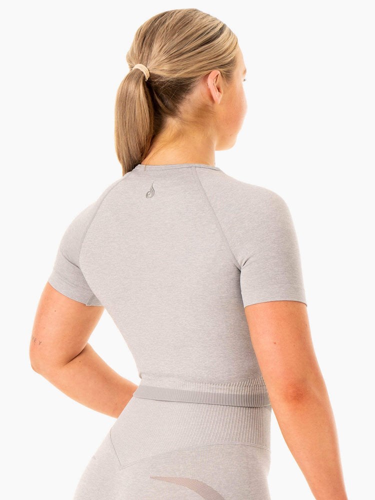 Ryderwear Excel Seamless T-Shirt Grå | GYQ-031948