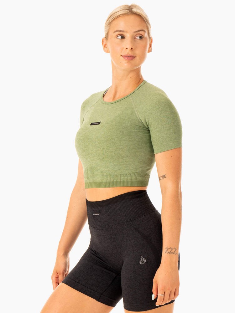 Ryderwear Excel Seamless T-Shirt Gröna | NEC-568413