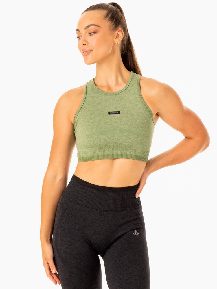 Ryderwear Excel Seamless Tank Gröna | CBX-496028