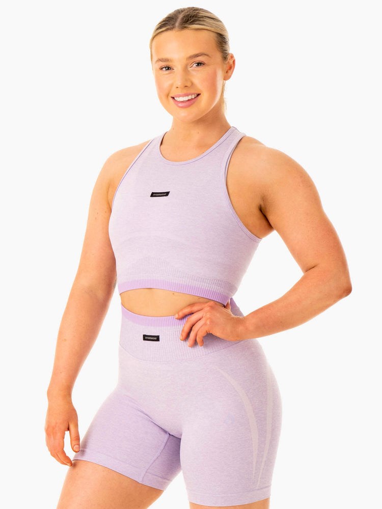 Ryderwear Excel Seamless Tank Lavendel | XUQ-685041