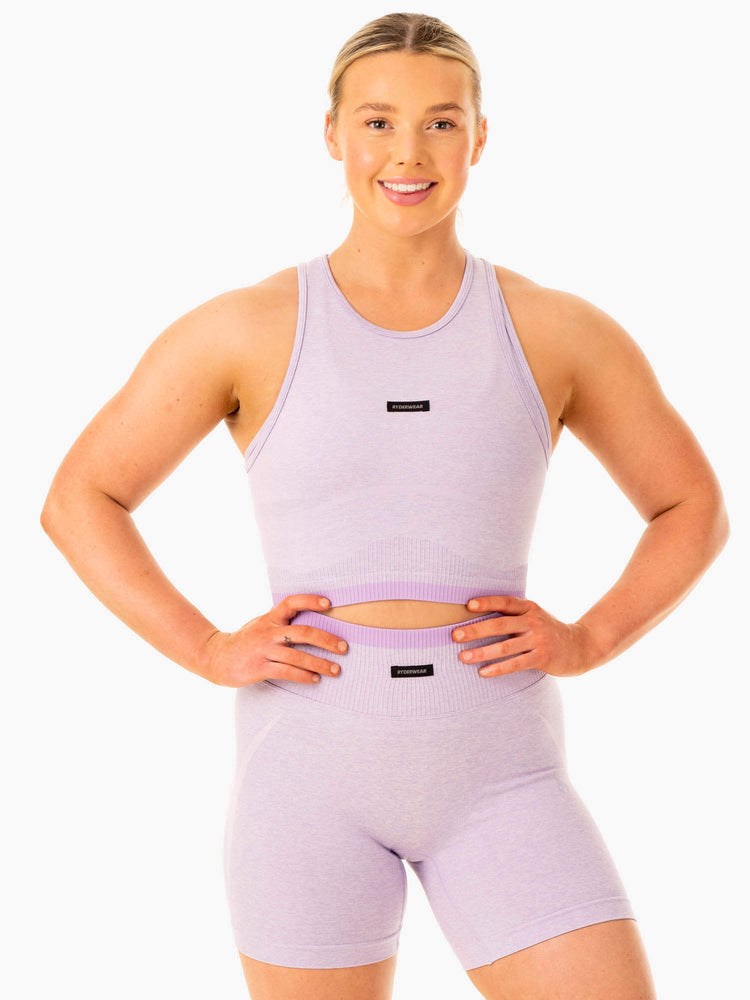 Ryderwear Excel Seamless Tank Lavendel | XUQ-685041