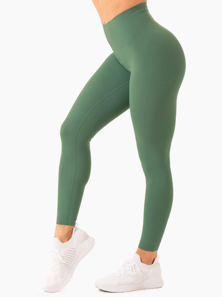 Ryderwear Extend Compression Leggings Mörkgröna | NWC-697013