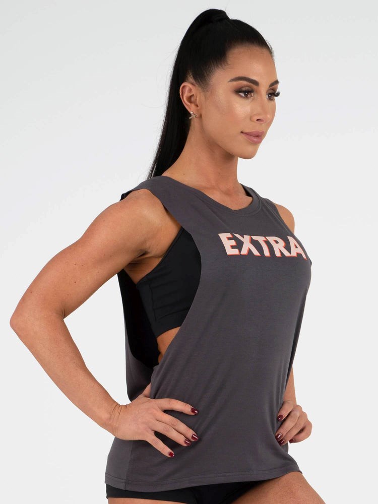 Ryderwear Extra Baller Tank Charcoal | QMR-089572