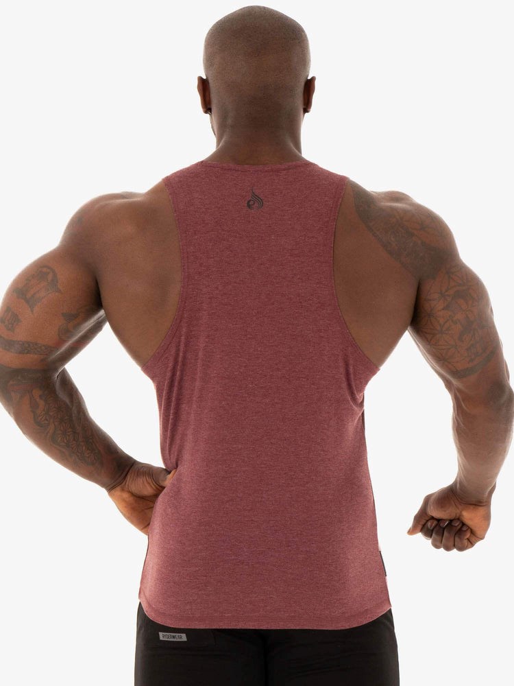 Ryderwear Focus Baller Tank Vinröda | SIL-706542