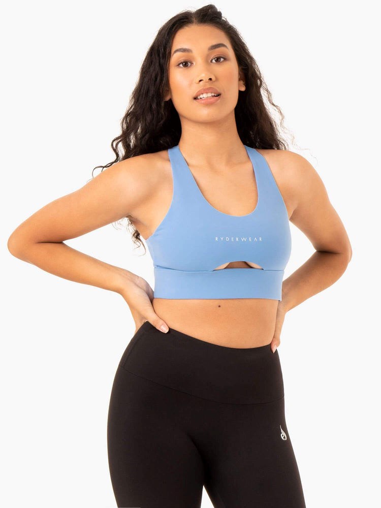 Ryderwear Focus Contour Sports Bra Blå | IRW-327089