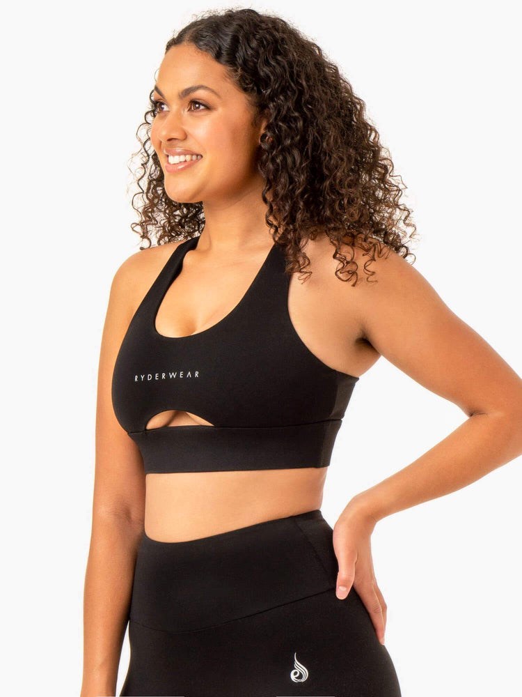 Ryderwear Focus Contour Sports Bra Svarta | WXK-602914