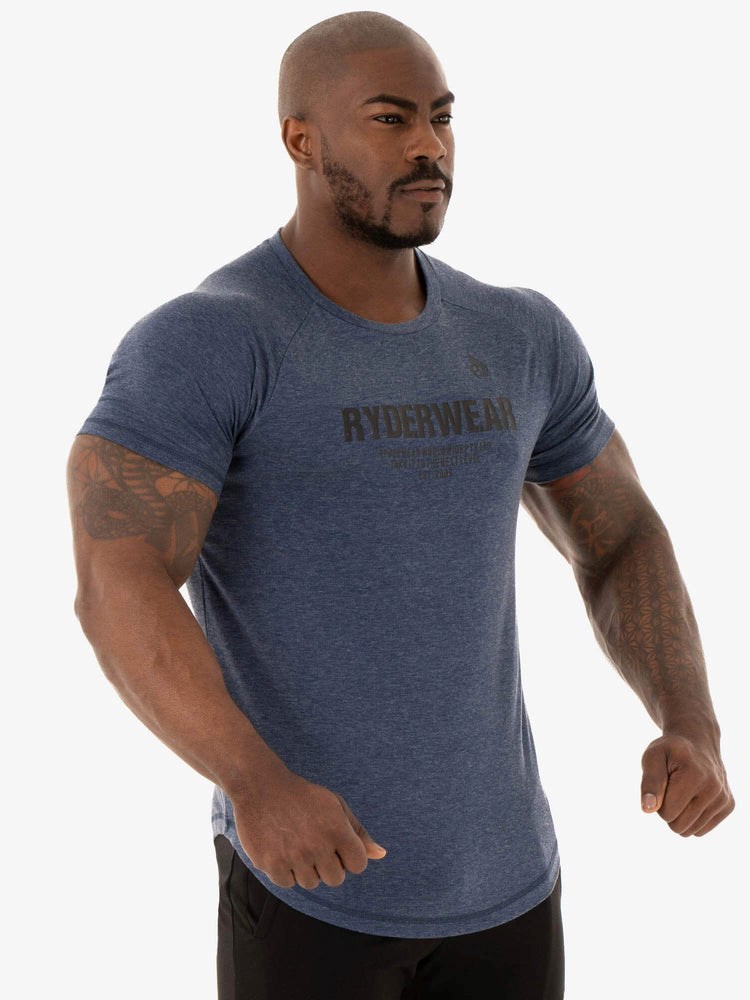 Ryderwear Focus T-Shirt Marinblå | DNZ-726508