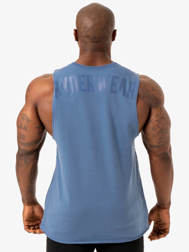 Ryderwear Force Fleece Tank Blå | IWH-413578