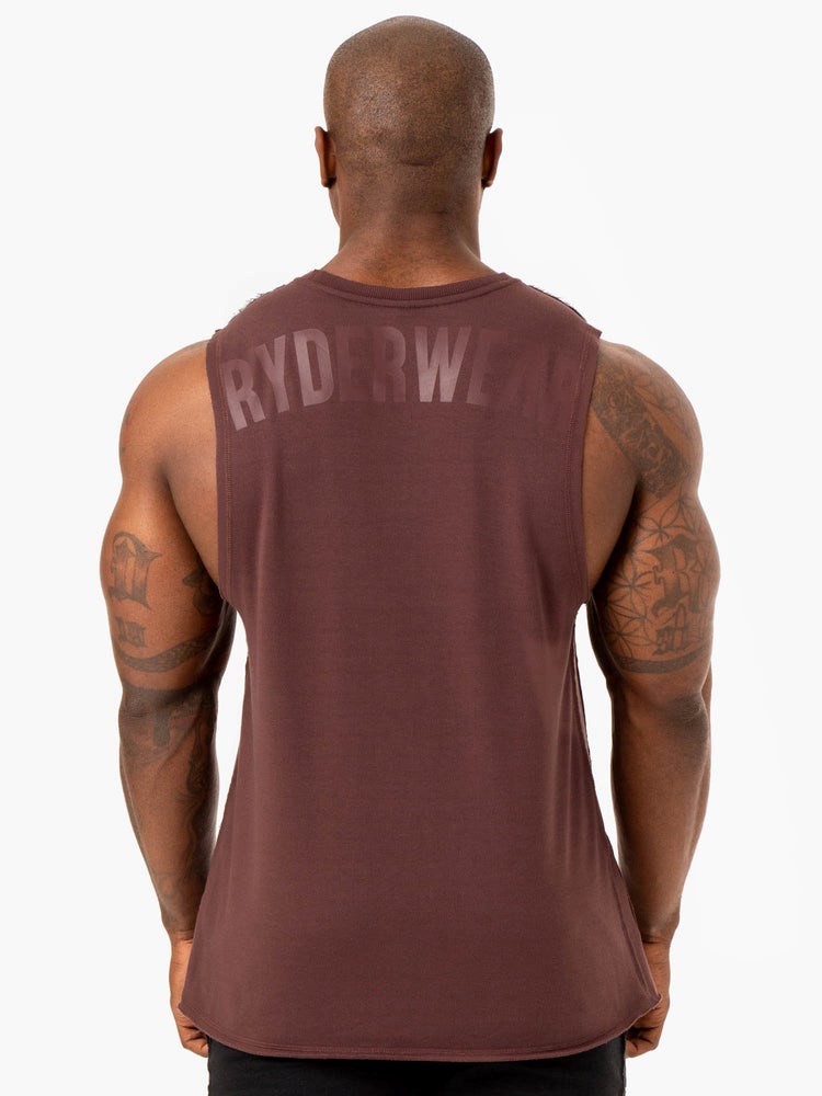 Ryderwear Force Fleece Tank Brick | QWC-847561