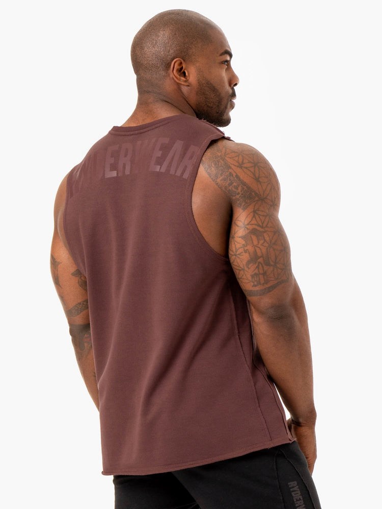 Ryderwear Force Fleece Tank Brick | QWC-847561