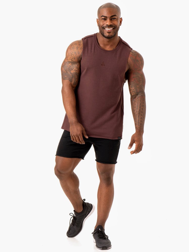 Ryderwear Force Fleece Tank Brick | QWC-847561