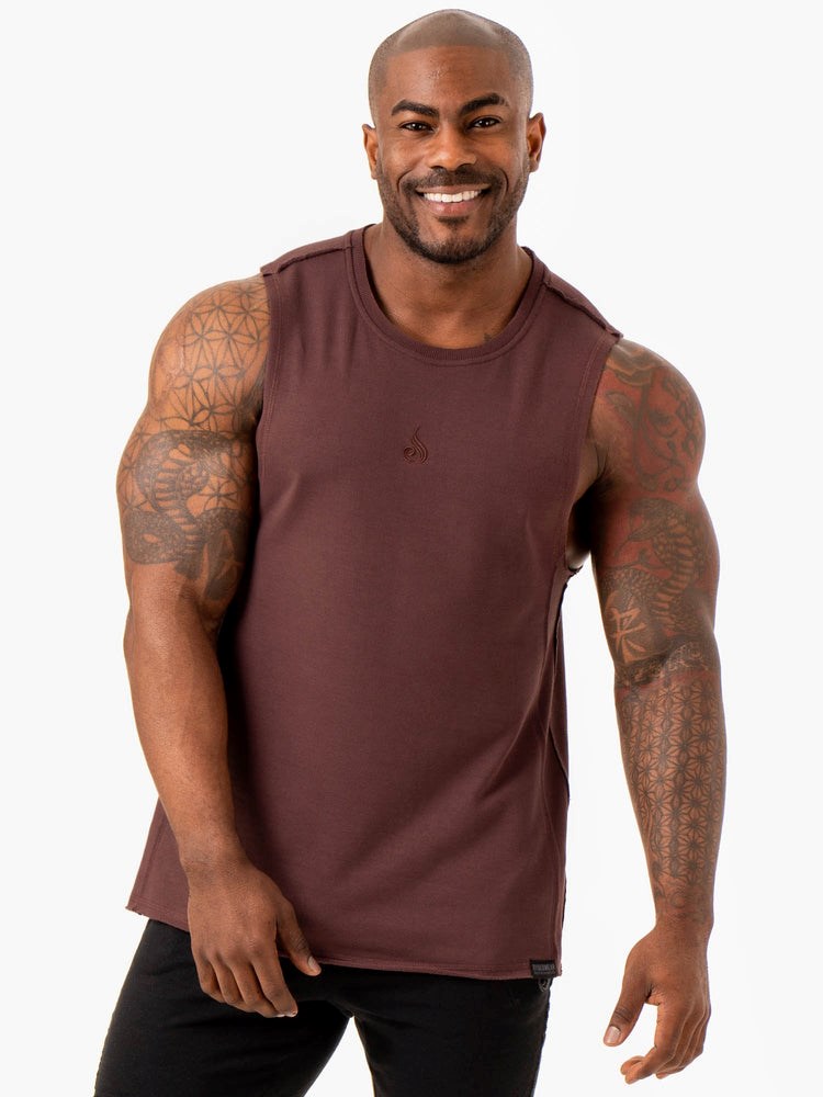 Ryderwear Force Fleece Tank Brick | QWC-847561