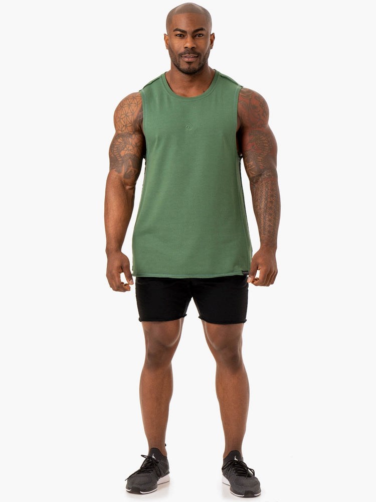 Ryderwear Force Fleece Tank Gröna | BJW-674193