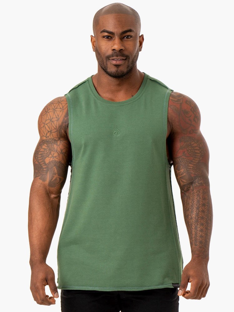 Ryderwear Force Fleece Tank Gröna | BJW-674193