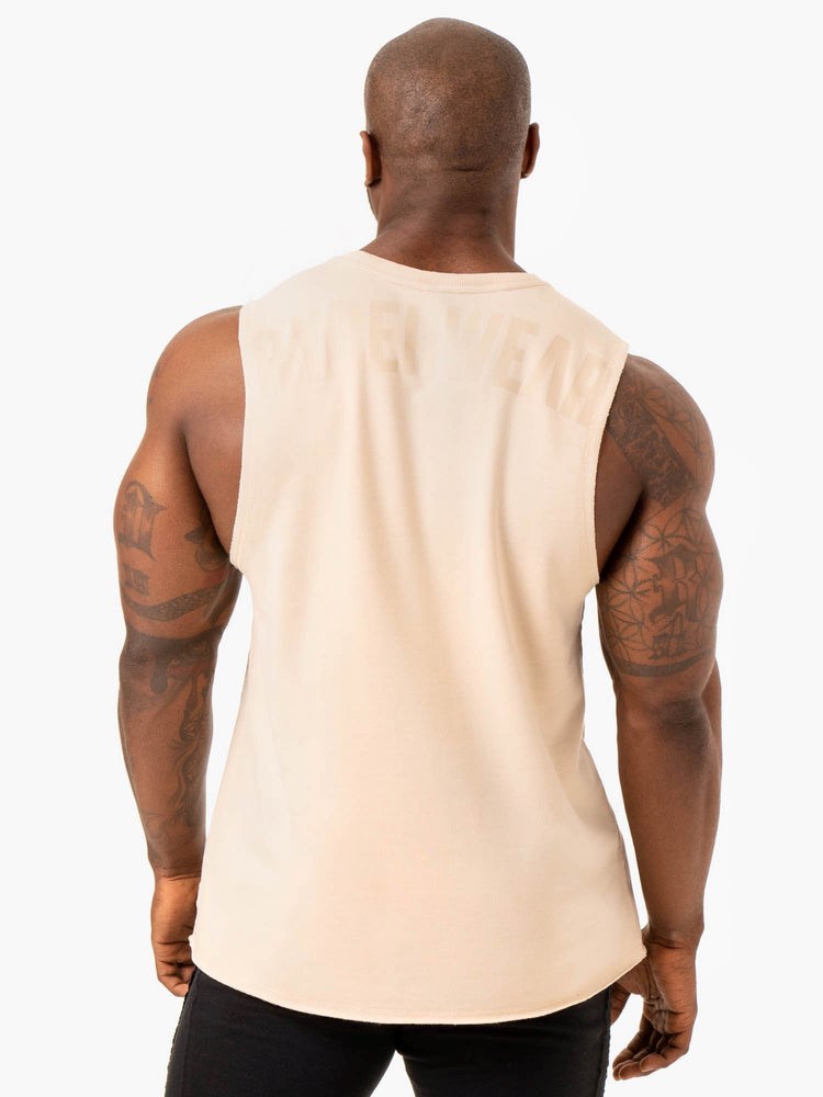 Ryderwear Force Fleece Tank Sand | BVM-935706