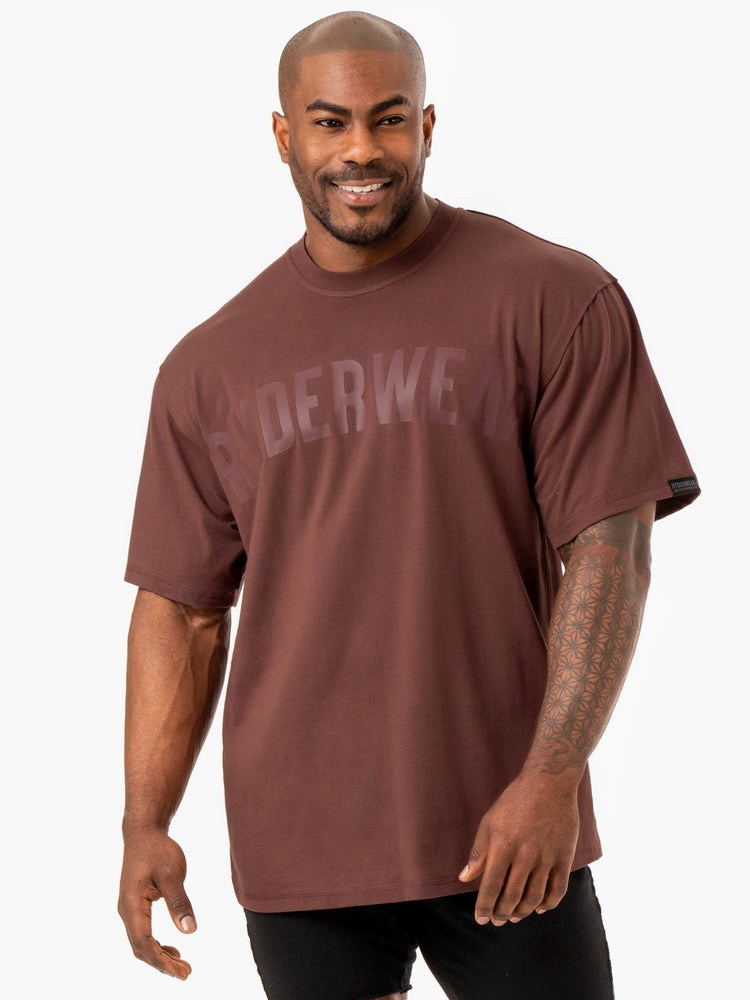 Ryderwear Force Oversized T-Shirt Brick | GAH-769315