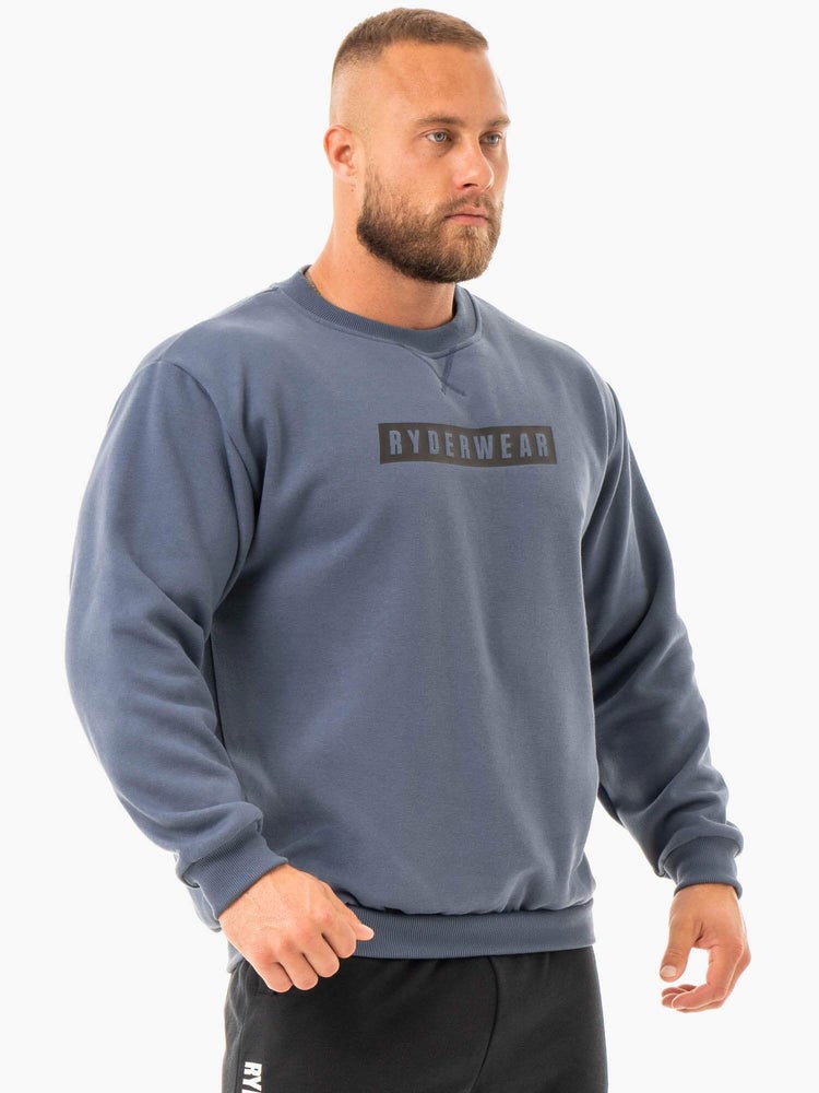 Ryderwear Force Pullover Blå | MDT-673159