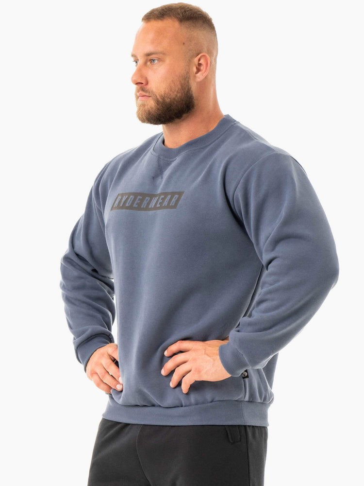 Ryderwear Force Pullover Blå | MDT-673159