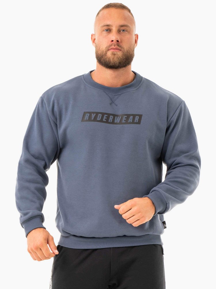 Ryderwear Force Pullover Blå | MDT-673159