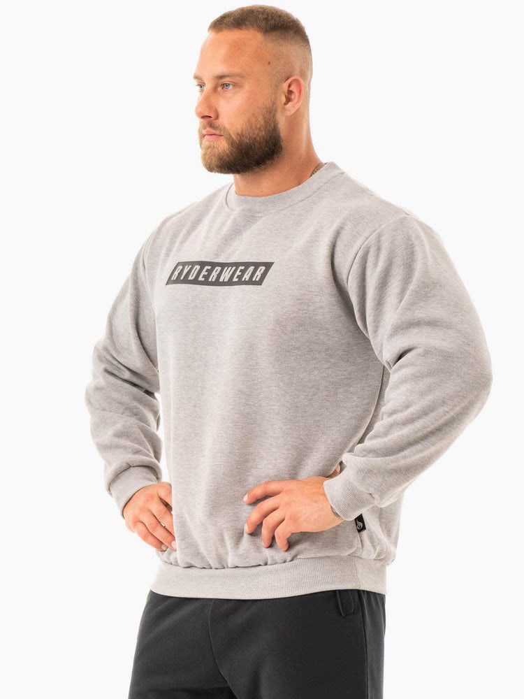 Ryderwear Force Pullover Grå | MUL-348256