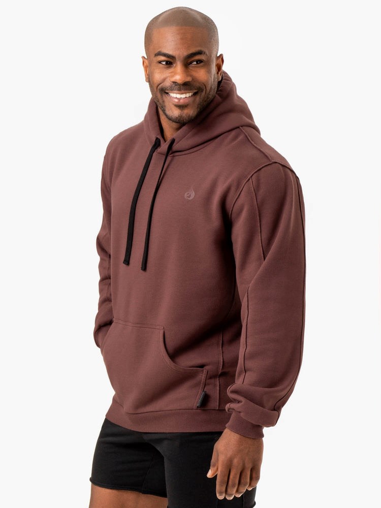 Ryderwear Force Pullover Hoodie Brick | QPU-632185