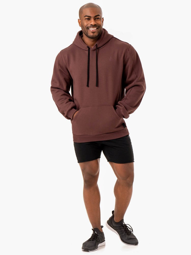 Ryderwear Force Pullover Hoodie Brick | QPU-632185