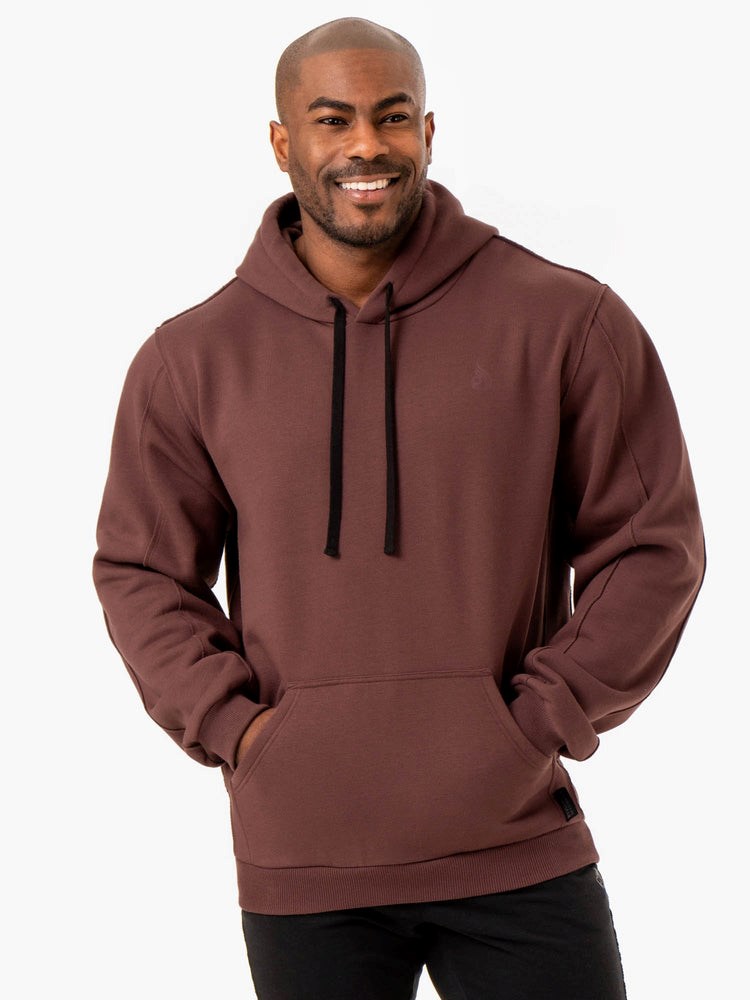 Ryderwear Force Pullover Hoodie Brick | QPU-632185