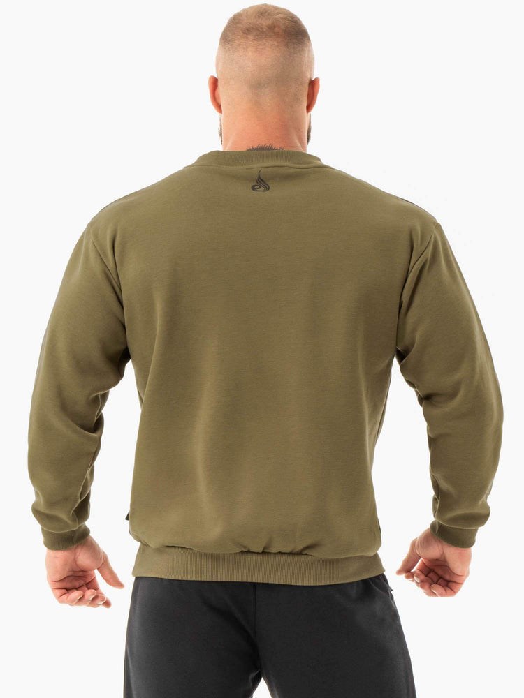 Ryderwear Force Pullover Khaki | LAM-720938