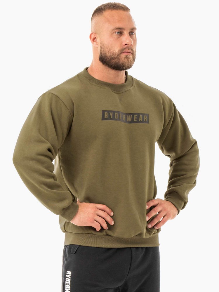 Ryderwear Force Pullover Khaki | LAM-720938