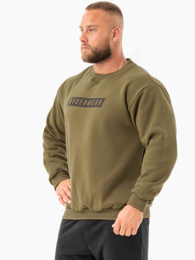 Ryderwear Force Pullover Khaki | LAM-720938