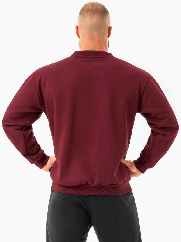 Ryderwear Force Pullover Vinröda | KPM-954376