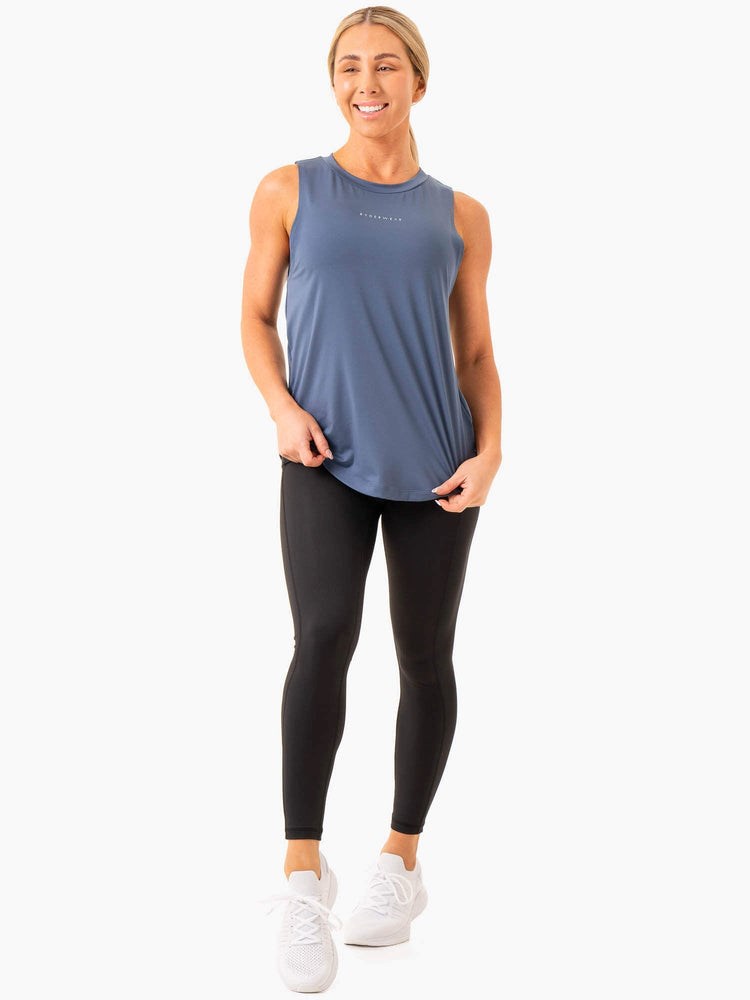 Ryderwear Freedom Tränings Tank Blå | RUM-958704