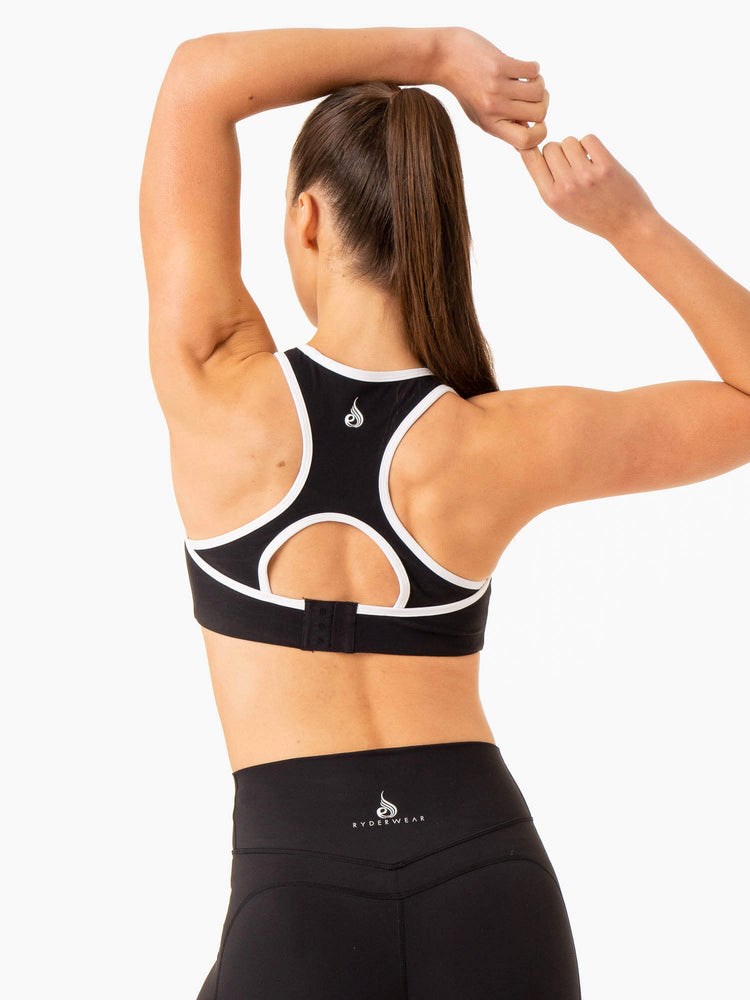 Ryderwear Frequency High Impact Sports Bra Svarta | XFI-150684