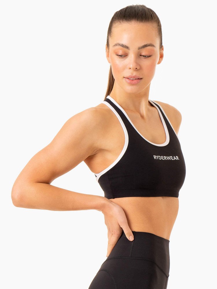 Ryderwear Frequency High Impact Sports Bra Svarta | XFI-150684