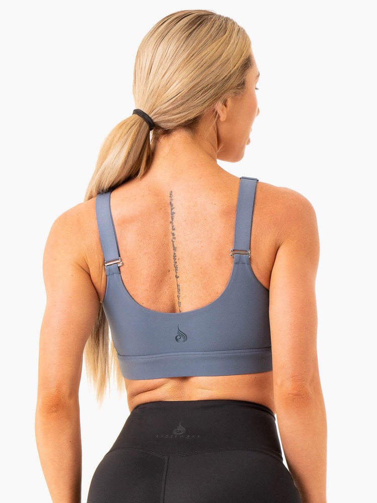 Ryderwear Heighten High Impact Sports Bra Blå | TNX-607845