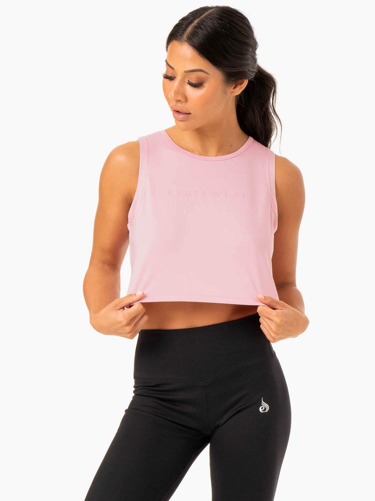 Ryderwear Hybrid Muscle Tank Rosa | BPJ-597310