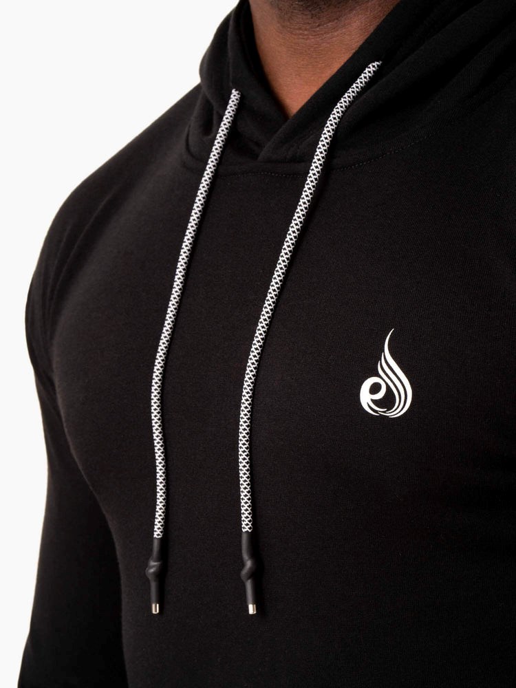 Ryderwear Impact Pullover Hoodie Svarta | QOR-589362