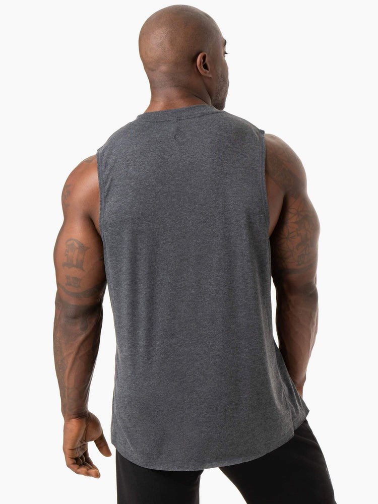 Ryderwear Iron Baller Tank Charcoal Marl | VQU-137582