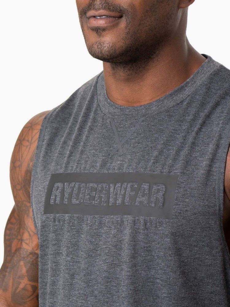 Ryderwear Iron Baller Tank Charcoal Marl | VQU-137582