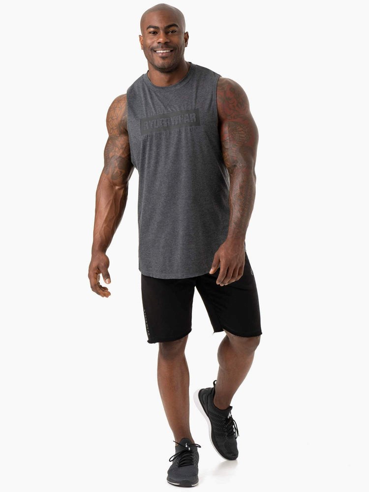 Ryderwear Iron Baller Tank Charcoal Marl | VQU-137582