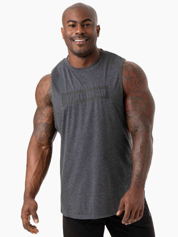 Ryderwear Iron Baller Tank Charcoal Marl | VQU-137582