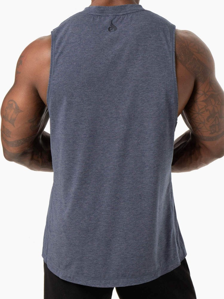 Ryderwear Iron Baller Tank Marinblå | RQW-873692