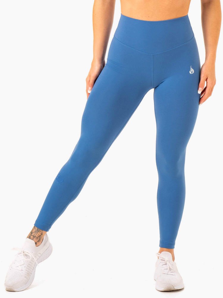 Ryderwear Knockout High Waisted Scrunch Leggings Blå | FHU-658309