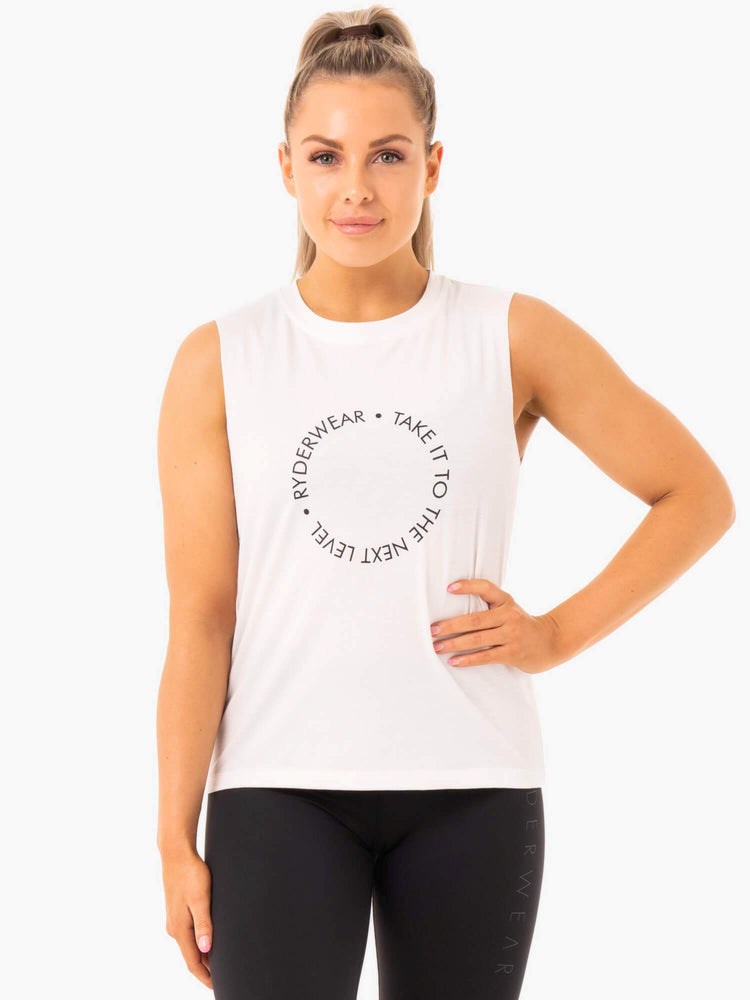 Ryderwear Ladies Baller Tank Vita | PDB-894206