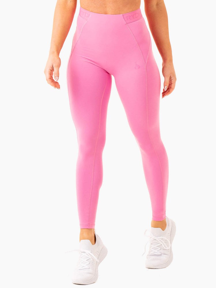 Ryderwear Level Up High Waisted Scrunch Leggings Rosa | OEB-187924