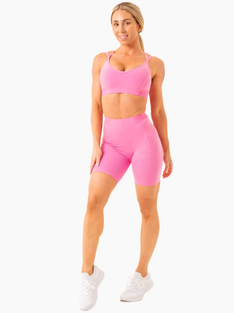 Ryderwear Level Up High Waisted Scrunch Leggings Rosa | OEB-187924